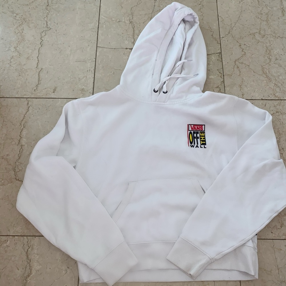 Vans white sweatshirt